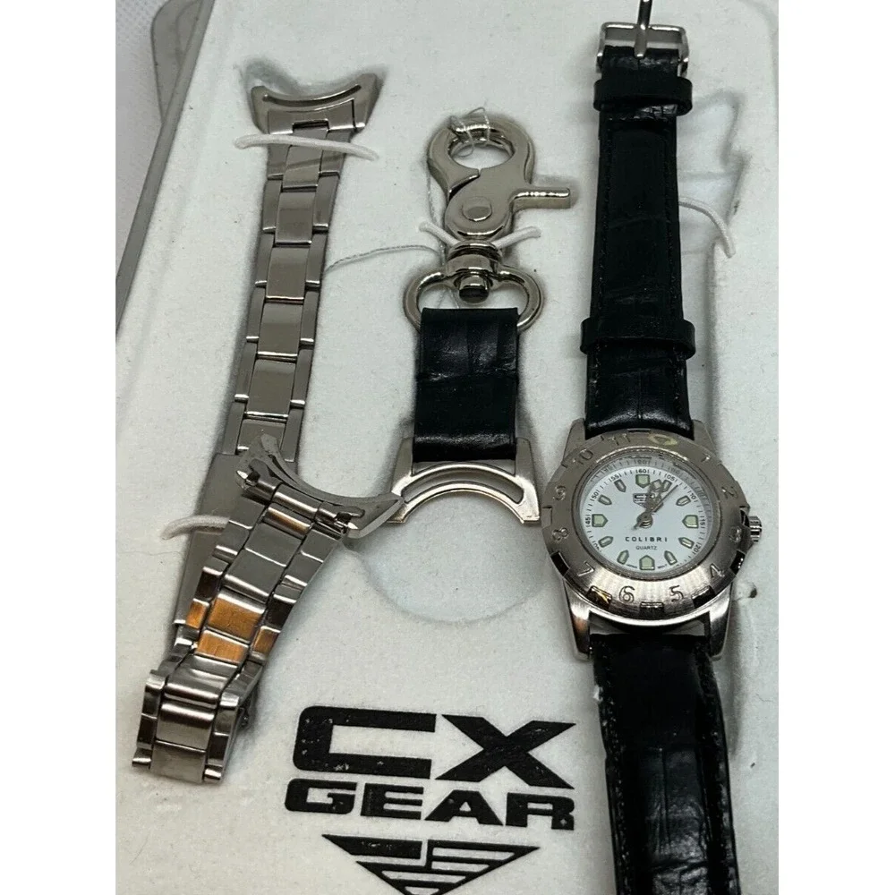Desirable CX Gear watch set by Colibri, original tin papers, new old stock, runs